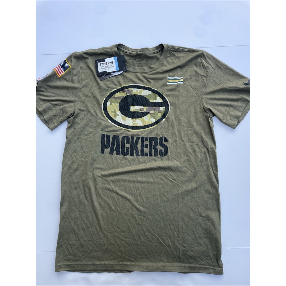 Woman's Medium Green Packers Nike T Shirt with Tags